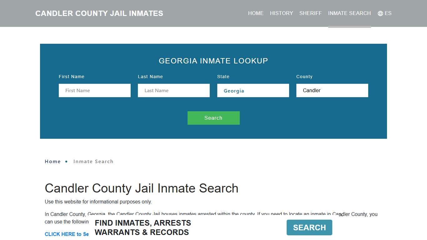 Candler County, GA Detainee Lookup